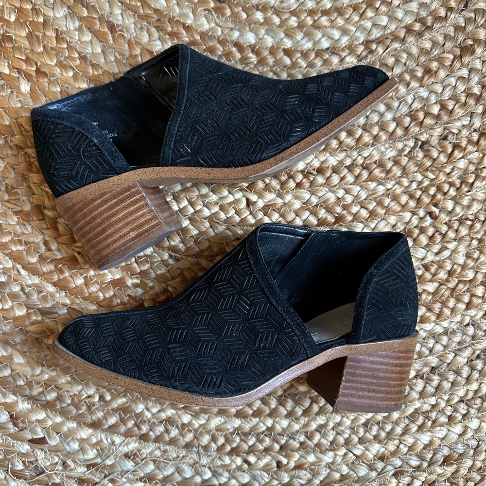 Black Cutout Nordstrom 1 State Iddah Ankle Boots Size 6